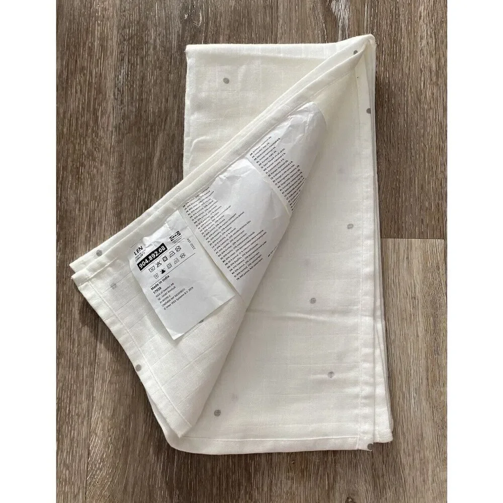 Ikea Grid Lined Dot Pattern Hand Towel